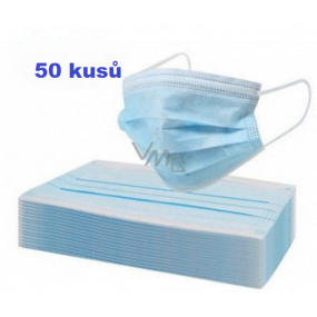 Disposable drape, face mask blue 50 pieces