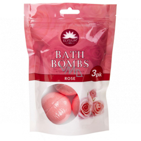 Elysium Spa Rose sparkling ball-bath bomb 3 x 50 g