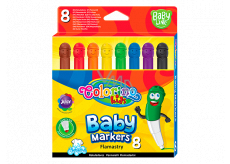 Colorino Fixy Smile, with a round tip of 8 colors for children