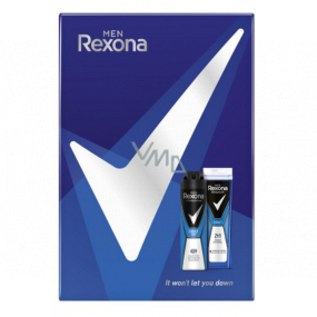 Rexona Men Cobalt antiperspirant deodorant spray 150 ml + shower gel 250 ml, cosmetic set for men