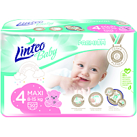 Linteo Baby Premium Maxi baby diapers 8 to 15 kg, 50 pcs
