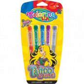 Colorino Gel Pen Tattoo 5 colours + templates