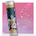Crazy Rumors Zodiac Aquarius flavored lip balm with vanilla cream with fruit and lavender 4.4 ml