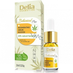 Delia Cosmetics Botanical Flow Hemp Oil regenerating serum for dry to sensitive skin 10 ml