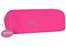 Apli Fluo Pencil case silicone neon pink 185 x 75 x 55 mm