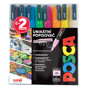Posca Universal set of acrylic markers 0,9 - 1,3 mm Summer Summer colours 8 pieces PC-3M
