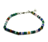 Chakra facet bracelet with clasp ball 4 mm / 21 - 25 cm