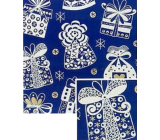 Nekupto Christmas gift wrapping paper 70 x 200 cm Blue, white gifts