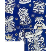 Nekupto Christmas gift wrapping paper 70 x 200 cm Blue, white gifts