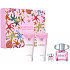 Versace Bright Crystal eau de toilette 90 ml + body lotion 100 ml + shower gel 100 ml + eau de toilette 5 ml miniature, gift set for women