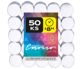 Emocio Tea lights white, burning time 8 hours 50 pieces