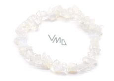 Opalit bracelet elastic chopped, synthetic stone 16 cm, for children, wishing and hope stone