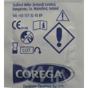 Corega Tabs Parts cleaning tablets for orthodontic braces 1 piece