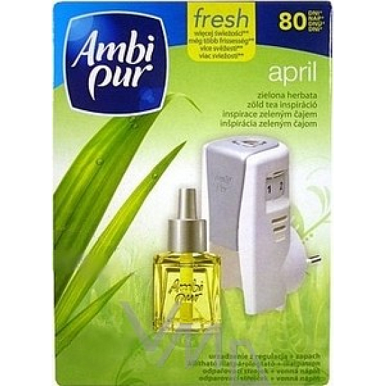 Ambi Pur April Green Tea Electric Air Freshener Complete 20 ml