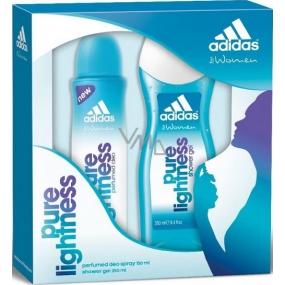 Adidas Pure Lightness deodorant spray 150 ml + shower gel 250 ml, cosmetic set