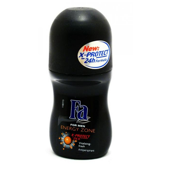 Fa Men 3D Energy Zone roll-on ball deodorant for men 50 ml