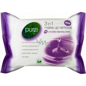 Pure 3in1 Make-up wet wipes 25 pieces