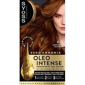 Syoss Oleo Intense Long-Lasting Oil Color for Hair, Warm Copper 6-76, 50 ml