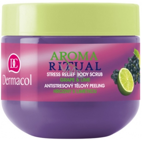 Dermacol Aroma Ritual Grapes with lime Anti-stress body peeling 300 g Grape and Lime