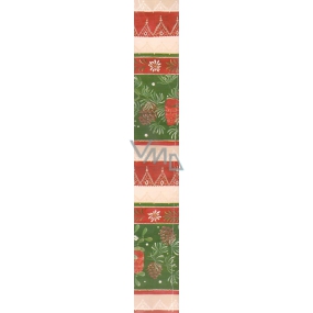 Nekupto Gift wrapping paper 70 x 500 cm Christmas Red-green cones and bows