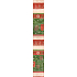 Nekupto Gift wrapping paper 70 x 500 cm Christmas Red-green cones and bows