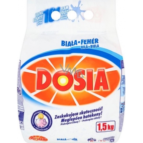 Dosia White washing powder for white linen 15 doses of 1.5 kg