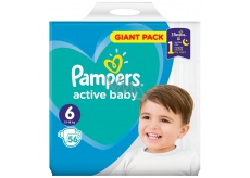 Pampers Active Baby 6 Extra Large 13-18 kg Disposable Diapers 56 Pieces