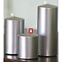 Lima Metal Series candle silver cylinder 80 x 100 mm 1 piece