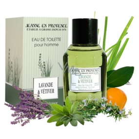 Jeanne en Provence Men Lavande & Vétiver - Lavande & Lemongrass Eau de Toilette 100 ml