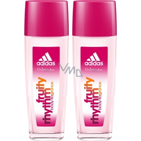 Adidas Fruity Rhythm perfumed deodorant glass for women 2 x 75 ml, duopack