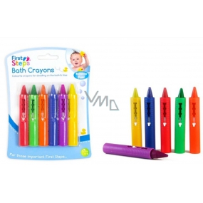First Steps Bath crayons 6 colors