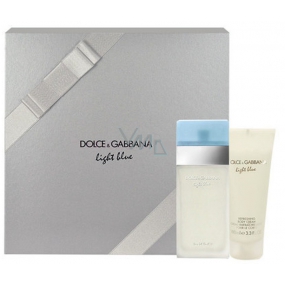 Dolce & Gabbana Light Blue eau de toilette for women 50 ml + body cream 100 ml, gift set