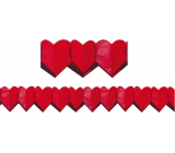 Garland of Hearts red large 400 x 19 cm