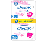 Always Sensitive Ultra Night Duo sanitary pads with wings 14 pieces