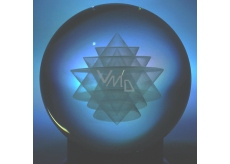 Sri Yantra ve skleněné kouli přináší materiální i spirituální bohatství 6 cm