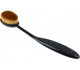 Cosmetic makeup brush brown oval hair black handle 15 cm 30450