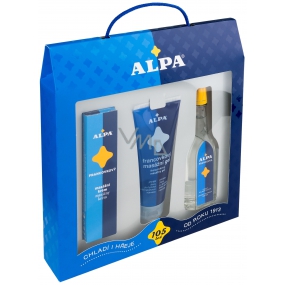 Alpa Francovka alcoholic herbal solution 60 ml + massage gel 100 ml + massage cream 40 g, cosmetic set