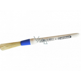 Spokar Round brush 81110, wooden handle, mixture of bristles and horsehair, size 4
