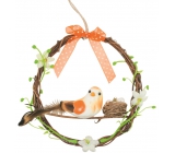 Bird with a nest 14 cm for hanging