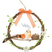 Bird with a nest 14 cm for hanging