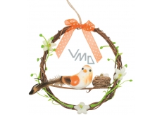Bird with a nest 14 cm for hanging