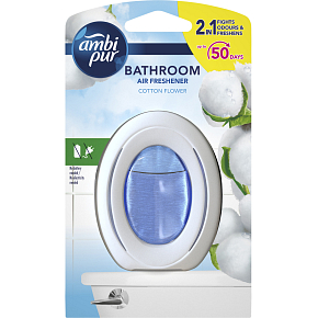Ambi Pur air freshener for bathroom Merlion Cotton Flower, 75 ml