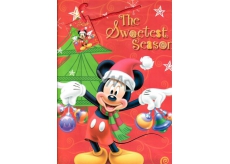 Ditipo Disney Gift paper bag for children Mickey Mouse holds decorations 26.4 x 12 x 32.4 cm