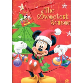 Ditipo Gift paper bag 26.4 x 12 x 32.4 cm Disney Mickey Mouse holds decorations