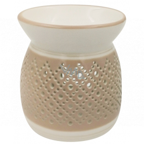 Aromalampa ceramic pink-white year-round 10 cm