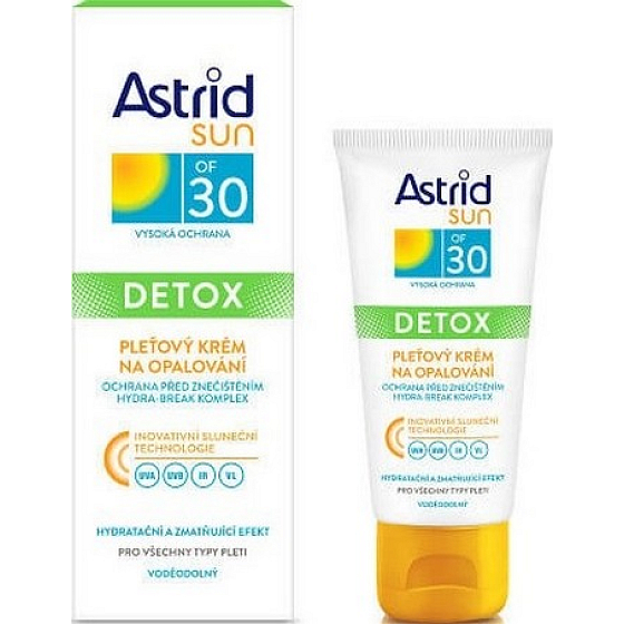 Astrid Sun Detox OF30 Face Sunscreen Cream 50 ml