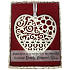 Albi Christmas ornament with Swarovski crystals for hanging with a description - I'm lucky that the most wonderful mother is mine. Merry Christmas! approx. 7 x 8 cm