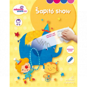 Ditipo Scratch-off book with stickers Shapito show 16 pages + 2 pages with stickers A4 215 x 275 mm age 4-6