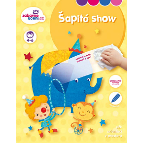 Ditipo Scratch-off book with stickers Shapito show 16 pages + 2 pages with stickers A4 215 x 275 mm age 4-6