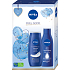 Nivea Feel Good Rich Nourishing nourishing body lotion 250 ml + Creme Care creamy shower gel 250 ml, cosmetic set for women